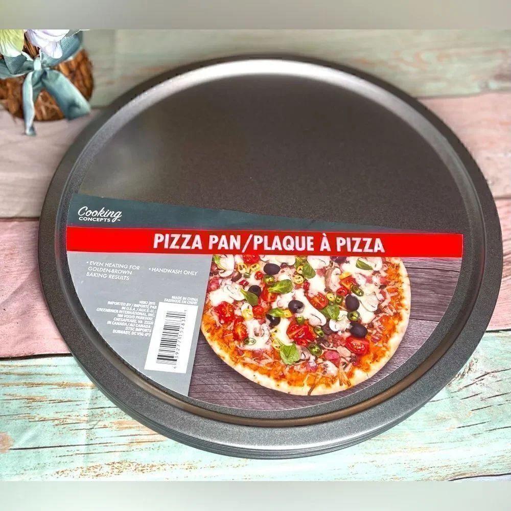 NEW! 12” Cooking Concepts Tin Pizza Pans Great for Crafts! 12 pans avail…